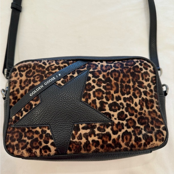 Authentic Golden Goose Star Bag in Leopard Print Pony Skin. - Picture 2 of 11